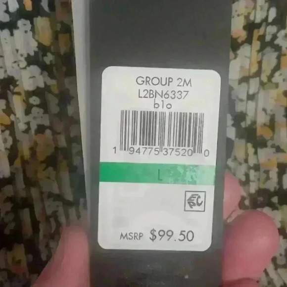 BRAND NEW!!! KARL LAGERFELD SIZE LARGE YELLOW FLORAL SKIRT ADJUSTABLE TIE - Picture 6 of 15